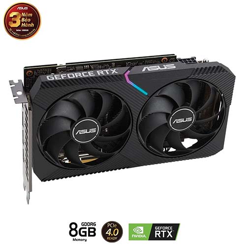 TNC Store Card Màn Hình ASUS DUAL GeForce RTX 3060 Ti V2 MINI 8GB GDDR6